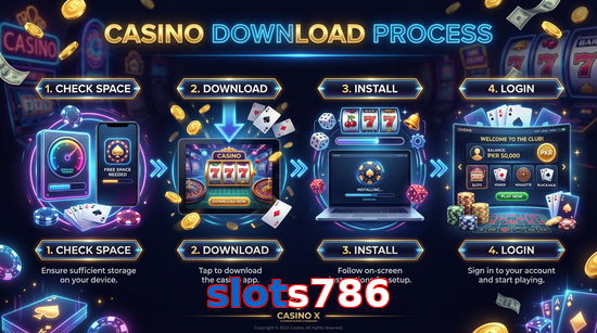 Game list for Slots786 download section